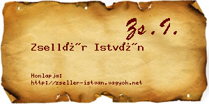 Zsellér István névjegykártya